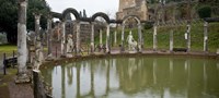 Reflecting pool in Hadrian's Villa, Tivoli, Lazio, Italy Fine Art Print