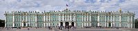 Tourists in front of Winter Palace at State Hermitage Museum, Palace Square, St. Petersburg, Russia Fine Art Print