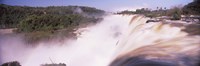 Waterfall after heavy rain, Iguacu Falls, Argentina-Brazil Border Fine Art Print