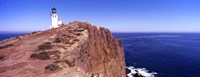 Lighthouse at a coast, Anacapa Island Lighthouse, Anacapa Island, California, USA Fine Art Print