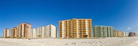 Beachfront buildings on Gulf Of Mexico, Orange Beach, Baldwin County, Alabama, USA by Panoramic Images - 27" x 9"