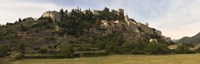 Hilltop town of Montbrun-Les-Bains, Drome, Rhone-Alpes, France by Panoramic Images - 27" x 9" - $28.99