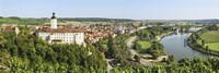 Gundelsheim, Neckar River, Baden-Wurttemberg, Germany by Panoramic Images - 27" x 9"