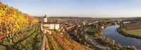 Vineyards around a castle, Horneck Castle, Gundelsheim, Baden-Wurttemberg, Germany Fine Art Print