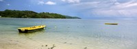 Small fishing boat in the ocean, Baie Lazare, Mahe Island, Seychelles by Panoramic Images - 27" x 9"