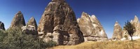 Close up of rock formations in Cappadocia, Central Anatolia Region, Turkey Fine Art Print