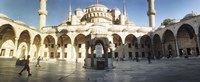 Courtyard of Blue Mosque in Istanbul, Turkey Fine Art Print