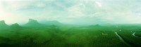 Aerial View Of Green Misty Landscape, Autana Tepuy, Venezuela Fine Art Print