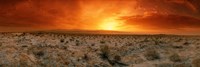Sunset over a desert, Palm Springs, California, USA Fine Art Print