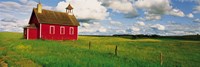 Small Red Schoolhouse, Battle Lake, Minnesota, USA Fine Art Print