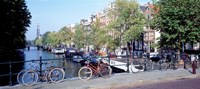 Netherlands, Amsterdam, bicycles Fine Art Print