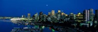 Evening skyline Vancouver British Columbia Canada Fine Art Print