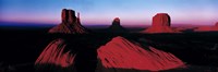 Sunset At Monument Valley Tribal Park, Utah, USA by Panoramic Images - 36" x 12"