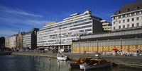 Buildings at the waterfront, Palace Hotel, Helsinki, Finland Fine Art Print