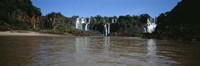Waterfall in a forest, Iguacu Falls, Iguacu National Park, Argentina Fine Art Print