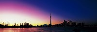 CN Tower SkyDome Toronto Ontario Canada Fine Art Print