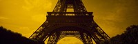 Low angle view of a tower, Eiffel Tower, Champ De Mars, Paris, Ile-De-France, France Fine Art Print