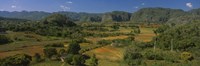 High angle view of a landscape, Valle De Vinales, Pinar Del Rio, Cuba Fine Art Print