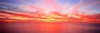 Sunset Pacific Ocean, California, USA by Panoramic Images - 36" x 12"