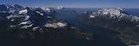 High Angle View Of Mountains, Lake Lucerne, Switzerland Fine Art Print
