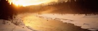 Frozen River, BC, British Columbia, Canada Fine Art Print