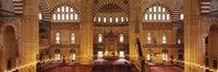 Interiors of a mosque, Selimiye Mosque, Edirne, Turkey Fine Art Print