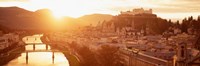 Austria, Salzburg, Sunrise over Salzach River Fine Art Print