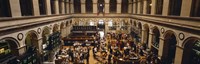High angle view of a group people at a stock exchange, Paris Stock Exchange, Paris, France Fine Art Print