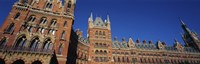 Low angle view of a building, St. Pancras Railway Station, London, England Fine Art Print