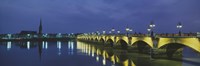 Pierre Bridge Bordeaux France Fine Art Print