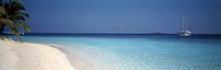 Beach & Boat Scene The Maldives Fine Art Print