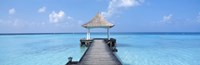 Beach & Pier The Maldives Fine Art Print