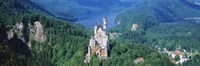 High angle view of a castle, Neuschwanstein Castle, Bavaria, Germany Fine Art Print