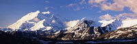 Mountain covered with snow, Alaska Range, Denali National Park, Alaska, USA Fine Art Print
