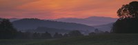 Fog over hills, Caledonia County, Vermont, New England, USA by Panoramic Images - 36" x 12"