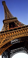 Low angle view of a tower, Eiffel Tower, Paris, Ile-de-France, France Fine Art Print