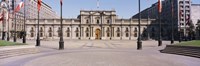 Facade of a palace, Plaza De La Moneda, Santiago, Chile Fine Art Print