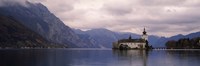 Fort on an island in a lake, Schloss Ort, Traunsee, Gmunden, Upper Austria, Austria Fine Art Print