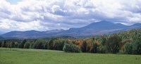 Clouds over a grassland, Mt Mansfield, Vermont, USA by Panoramic Images - 36" x 16"