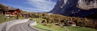 Road passing through a landscape, Grindelwald, Interlaken, Switzerland Fine Art Print