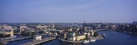 High angle view of buildings viewed from City Hall, Stockholm, Sweden Fine Art Print