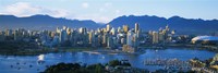 Skyscrapers at the waterfront, Vancouver, British Columbia, Canada by Panoramic Images - 36" x 12"