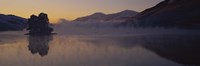 Silhouette of a tree in a lake, Loch Tay, Tayside region, Scotland Fine Art Print