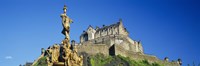 Low angle view of a castle on a hill, Edinburgh Castle, Edinburgh, Scotland Fine Art Print
