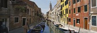 Canal passing through a city, Venice, Italy Fine Art Print