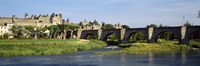 Aude River, Carcassonne, Languedoc, France Fine Art Print