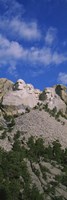 Sculptures of US presidents carved on the rocks of a mountain, Mt Rushmore National Monument, South Dakota, USA Fine Art Print