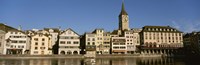 Switzerland, Zurich, Buildings at the waterfront Fine Art Print