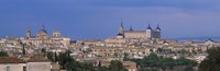 Aerial view of a city, Alcazar, Toledo, Spain Fine Art Print