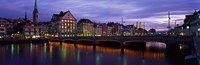 River Limmat Zurich Switzerland Fine Art Print